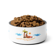 Load image into Gallery viewer, Enjoying the Dog Days of Summer Water Bowl - Stainless Steel
