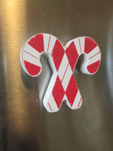 Load image into Gallery viewer, Candy Cane Refrigerator Magnets - Set of 6