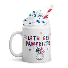 Load image into Gallery viewer, Let's Get Pawtriotic Cat Coffee Mug