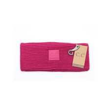 Load image into Gallery viewer, CC Head Wrap Solid Cable Knit W/Sherpa Lining