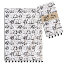 Load image into Gallery viewer, Spooky Halloween Flour Sack Tea Towels