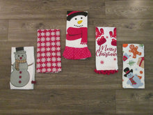 Load image into Gallery viewer, Jolly Christmas Flour Sack Tea Towels