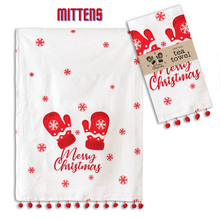 Load image into Gallery viewer, Jolly Christmas Flour Sack Tea Towels