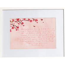 Load image into Gallery viewer, Bible Verse Prints Love Is Kind Patient 1 Corinthians 13:4-7 Pink Tree Gift Her