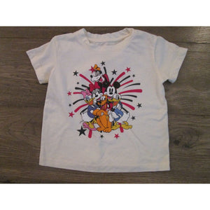 Patriotic Disney T-Shirt 24 Months Toddler Mickey Minnie Mouse Donald Daisy Duck