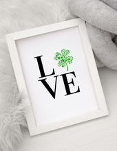 Load image into Gallery viewer, LOVE Sign - Cloverleaf Shaped Paw Prints (Portrait)