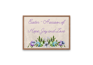 Easter Season Purple Garland Art Print