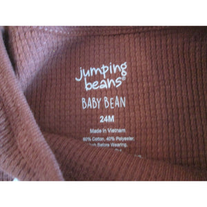 Baby Boys Bodysuit Brown Polar Bear 24 Month Toddler Long Sleeve Waffle Knit