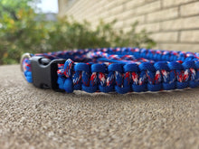Load image into Gallery viewer, Handmade Paracord Dog Collar - Cobra Knot Weave
