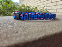 Load image into Gallery viewer, Handmade Paracord Dog Collar - Cobra Knot Weave