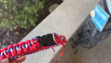 Load image into Gallery viewer, Handmade Paracord Dog Collar - Cobra Knot Weave