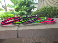 Load image into Gallery viewer, Handmade Paracord Dog Collar - Cobra Knot Weave
