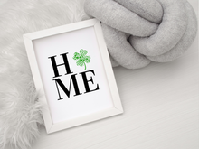 Load image into Gallery viewer, HOME Sign - Cloverleaf Shaped Paw Prints (Portrait)