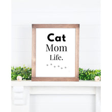 Load image into Gallery viewer, Cat Mom Life Wall Art Print – Pet Lover Home Decor – 8x10 UNFRAMED