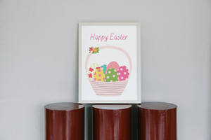 Happy Easter Home Sign Art Print
