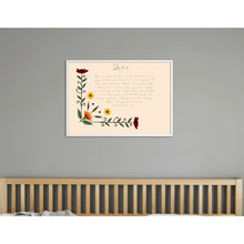 Load image into Gallery viewer, 1 Corinthians 13:4-7 Bible Verse Prints Love Is Patient Kind Flowers Foliage