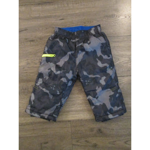 Camouflage Snow Pants 12-18 Months Baby Infant Toddler Boys Grey Black Insulated