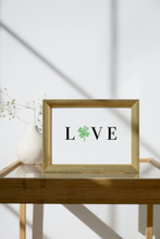 Load image into Gallery viewer, LOVE Sign - Cloverleaf Shaped Paw Prints (Landscape)