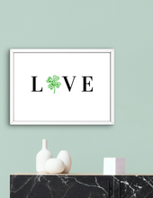 Load image into Gallery viewer, LOVE Sign - Cloverleaf Shaped Paw Prints (Landscape)