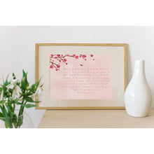 Load image into Gallery viewer, Bible Verse Art Print 1 Corinthians 13:4-7 Love Is Patient 8x10 UNFRAMED