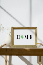 Load image into Gallery viewer, HOME Sign - Cloverleaf Shaped Paw Prints (Landscape)