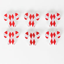 Load image into Gallery viewer, Candy Cane Refrigerator Magnets - Set of 6