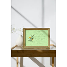 Load image into Gallery viewer, Wall Art Prints Bible Verse Ecclesiastes 4:12 Love Marriage Green Flower Sprig