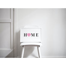 Load image into Gallery viewer, Home Heart Shaped Paw Print Wall Art Dog Cat Pet Lover Decor Hot Pink UNFRAMED