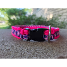 Load image into Gallery viewer, Purplicious &amp; Pink Handmade Paracord Dog Collar
