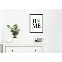 Load image into Gallery viewer, Shamrock Paw Print Home Sign Wall Art Green Dog Cat Pet Lover Decor PRINT ONLY