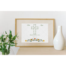 Load image into Gallery viewer, Bible Verse Art Print 1 Corinthians 13:13 Cross 8x10 UNFRAMED