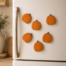 Load image into Gallery viewer, Set of 6 Chunky Wood Shape Fridge Magnets