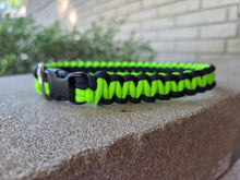 Load image into Gallery viewer, Handmade Paracord Dog Collar - Cobra Knot Weave