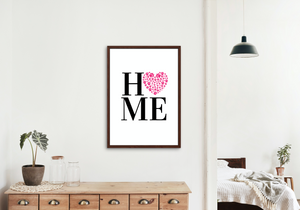 HOME - Heart Shaped Paw Prints (Portrait)