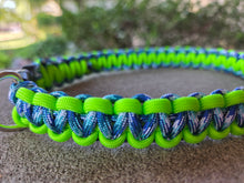Load image into Gallery viewer, Handmade Paracord Dog Collar - Cobra Knot Weave