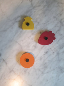 Fruit Cocktail Fridge Magnets - Set of 6