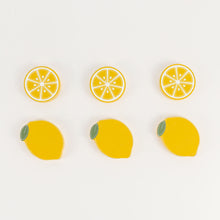 Load image into Gallery viewer, Set of 6 Chunky Wood Shape Fridge Magnets