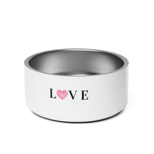 Load image into Gallery viewer, Love Paw Print Heart Pet Bowl 32 Oz Stainless Steel