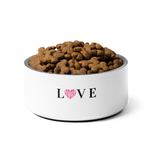 Load image into Gallery viewer, Love Paw Print Heart Pet Bowl 32 Oz Stainless Steel