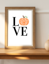 Load image into Gallery viewer, Seasonal LOVE Paw Print Wall Art | Pet Lover Print