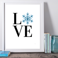 Load image into Gallery viewer, Seasonal LOVE Paw Print Wall Art | Pet Lover Print