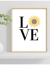 Load image into Gallery viewer, Seasonal LOVE Paw Print Wall Art | Pet Lover Print
