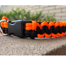 Load image into Gallery viewer, Handmade Paracord Dog Collar - Cobra Knot Weave