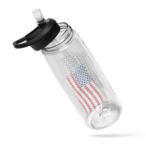 Pawtriotic Flag Sports Travel Water Bottle 25 Oz