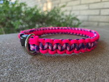 Load image into Gallery viewer, Handmade Paracord Dog Collar - Cobra Knot Weave
