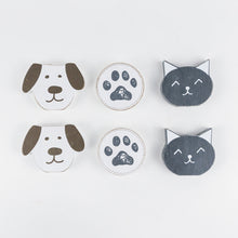 Load image into Gallery viewer, Set of 6 Chunky Wood Shape Fridge Magnets