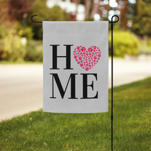 Load image into Gallery viewer, Pink Paw Print Heart HOME Outdoor Garden Welcome Flag Dog Cat Pet Lover