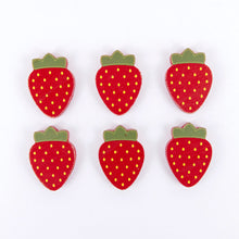 Load image into Gallery viewer, Set of 6 Chunky Wood Shape Fridge Magnets