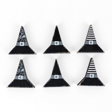 Load image into Gallery viewer, Set of 6 Chunky Wood Shape Fridge Magnets