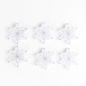 Snowflake Fridge Magnets - Set of 6